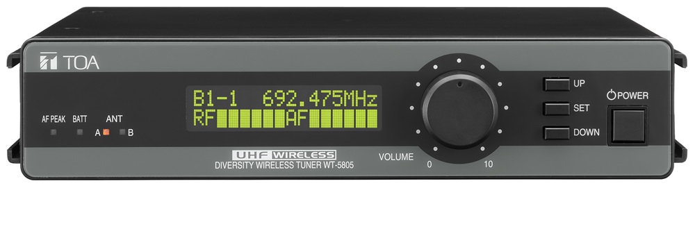 Bộ thu không dây UHF: WT-5805 G01 | TOA