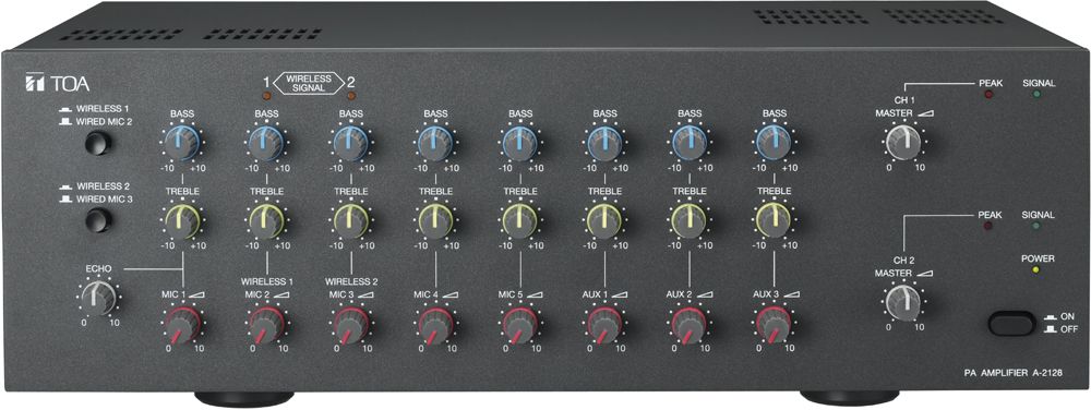 Amply 2 kênh 2x120W A-2128 | TOA