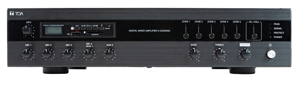 Amply 5 vùng loa, hỗ trợ MP3, Bluetooth 480W A-3248DMZ-AS | TOA