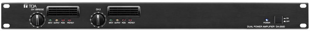 Tăng Âm Số 2 Kênh 2x250W trở kháng cao: DA-250DH | TOA