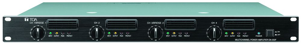 Tăng âm số 4 kênh 4x250W trở kháng cao: DA-250FH | TOA