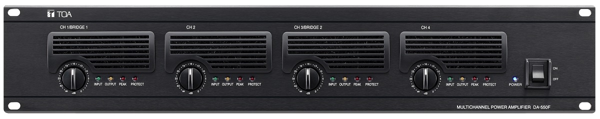 Tăng âm số 4 kênh 4x500W trở kháng thấp: DA-550F | TOA