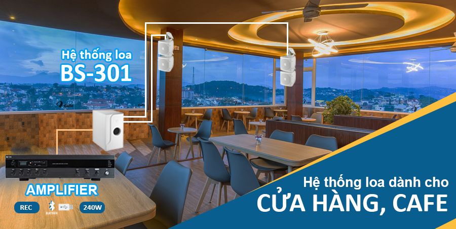 Hệ thống loa vệ tinh: BS-301B | TOA