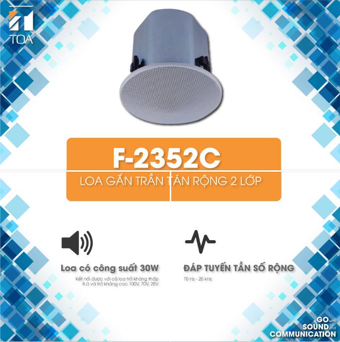 F-2352C loa âm trần 2 đường tiếng - Âm thanh đậm chất riêng