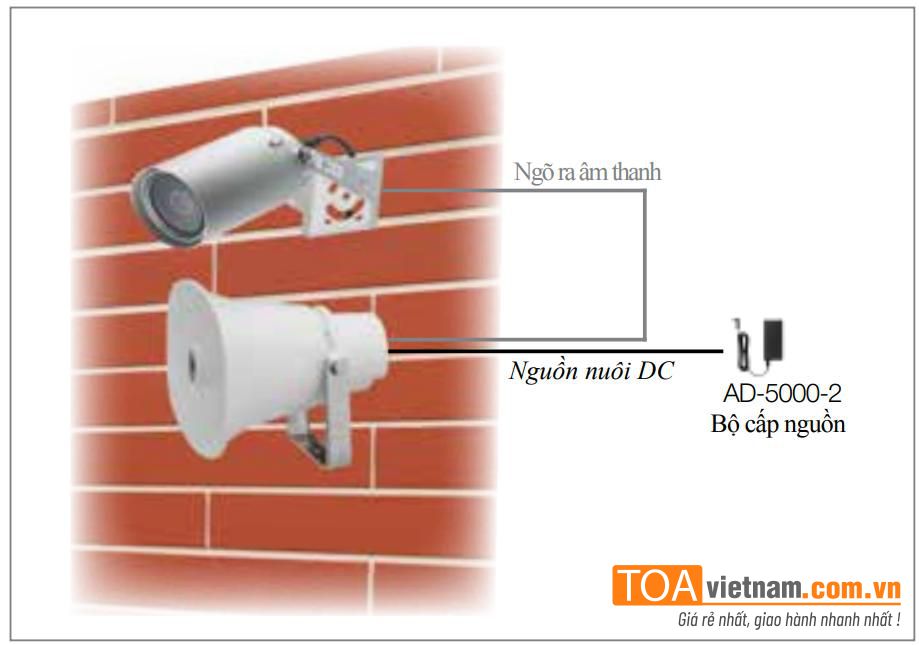 Nối loa trực tiếp với từng camera - sử dụng SC-P620-AS