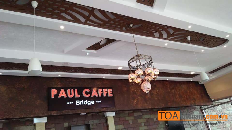 Loa thả trần TOA tại Quán Cafe