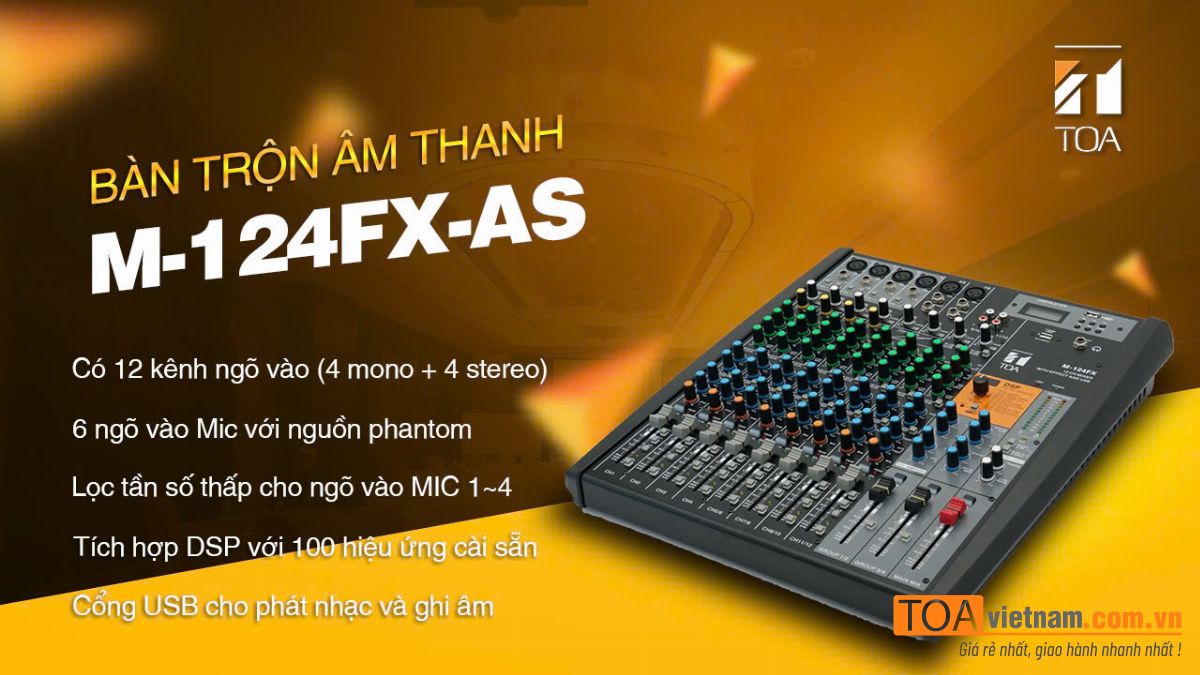 M-124FX Mixer Console Analog thế hệ mới M-124FX Mixer Console Analog thế hệ mới