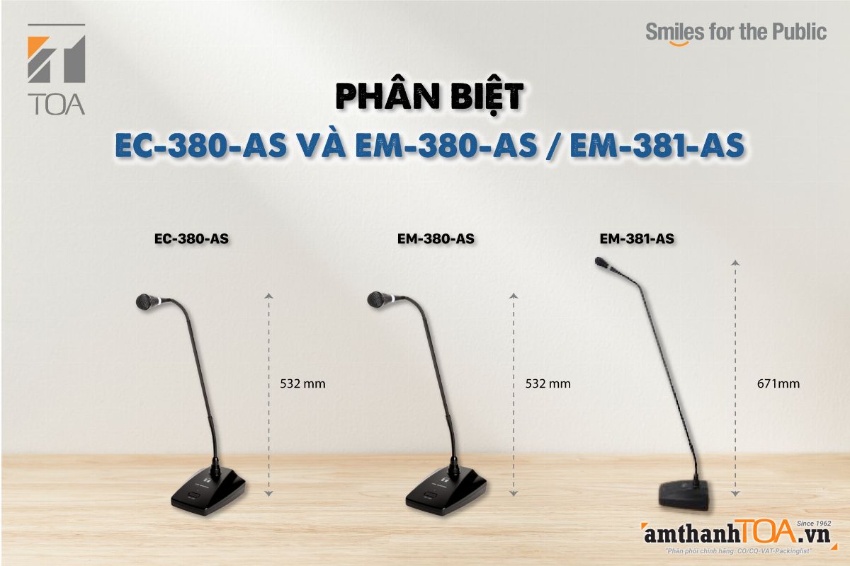 Phân biệt giữa các Micro EC-380-AS, EM-380-AS và EM-381-AS