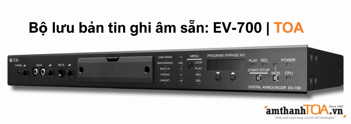 Bộ lưu và phát lại bản tin EV-700