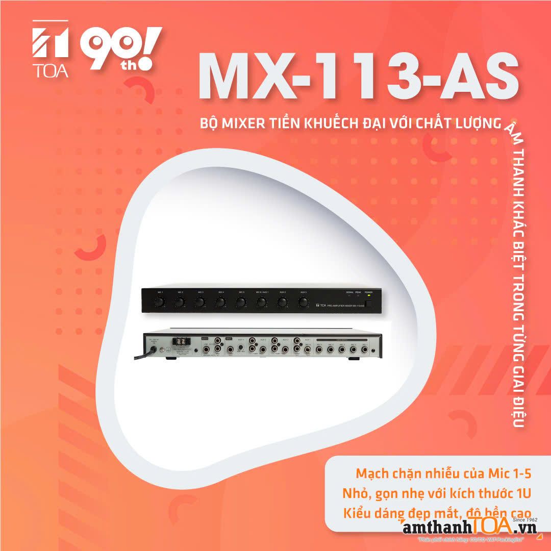 MX-113-AS - Mixer tiền khuếch đại