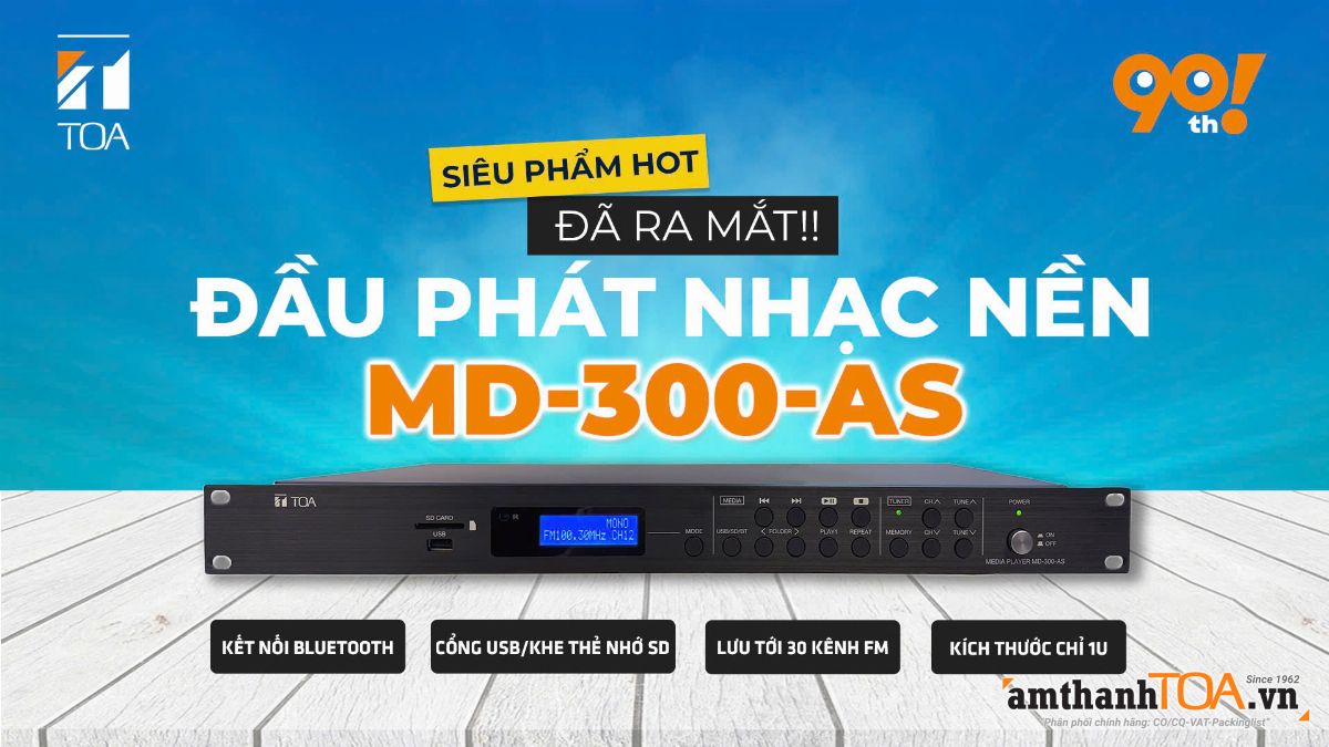 Sản phẩm siêu hot đã ra mắt – ĐẦU PHÁT NHẠC NỀN MD-300-AS