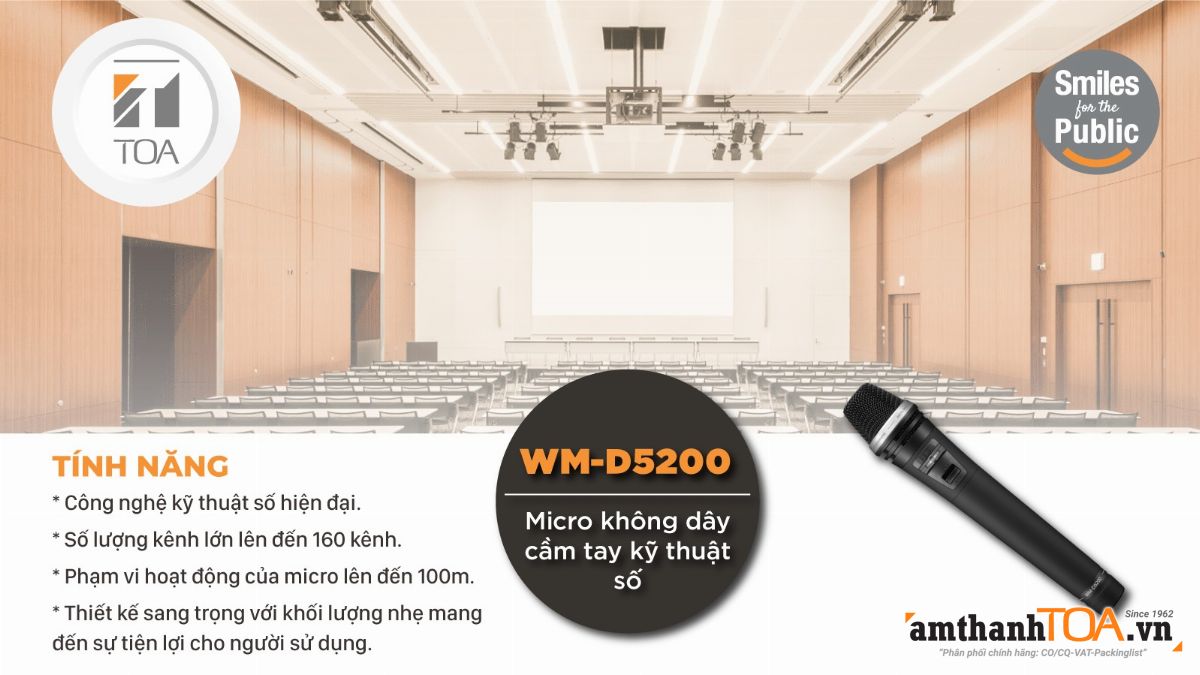 WM-D5200 Micro không dây cầm tay kỹ thuật số có gì khác biệt