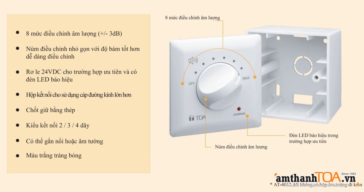 Chiết áp chỉnh âm lượng AT-4000 Series có gì nổi bật?