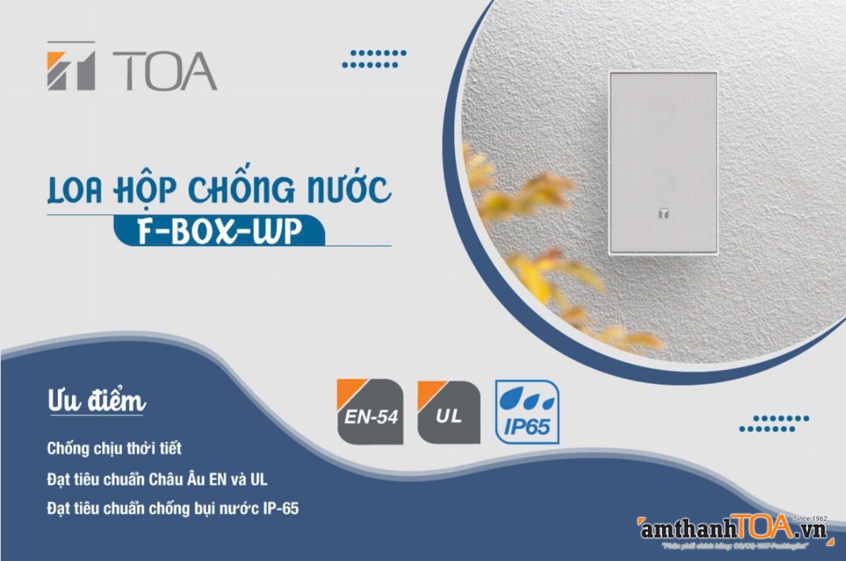 Ra mắt phiên bản loa hộp cao cấp lắp đặt ngoài trời dòng F new Series thế hệ mới