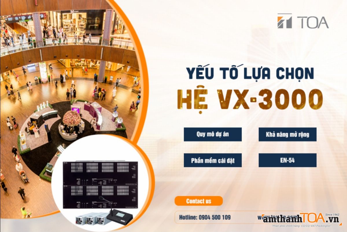 Tại sao VX-3000 lại được tin dùng trong các dự án âm thanh lớn?