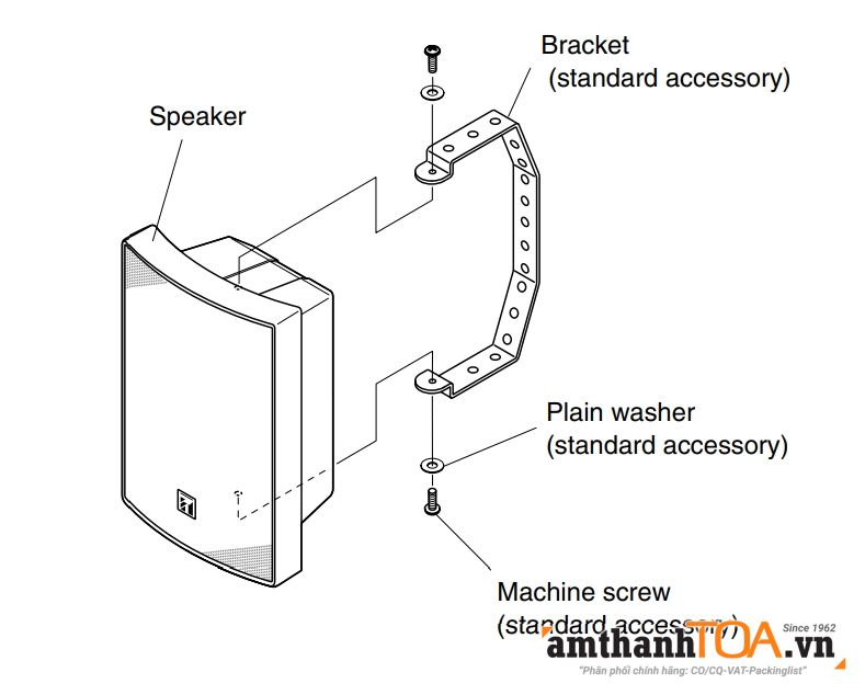 Hướng dẫn lắp loa BS-1030B, BS-1030W Hướng dẫn lắp loa BS-1030B, BS-1030W