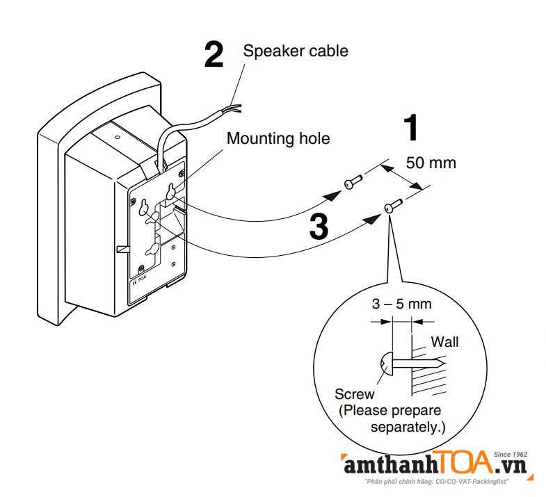 Hướng dẫn lắp loa BS-1030B, BS-1030W Hướng dẫn lắp loa BS-1030B, BS-1030W
