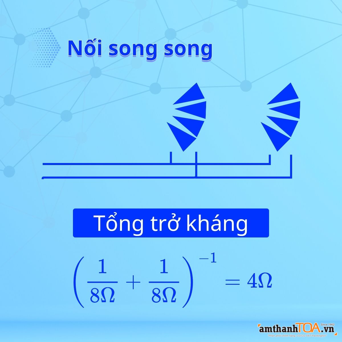 Trường hợp loa nối song song