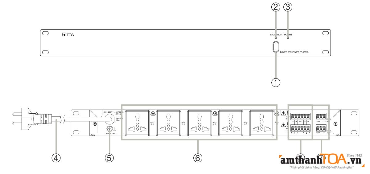 Hướng dẫn sử dụng, lắp đặt bộ quản lý nguồn tuần tự PD-1535D-AS