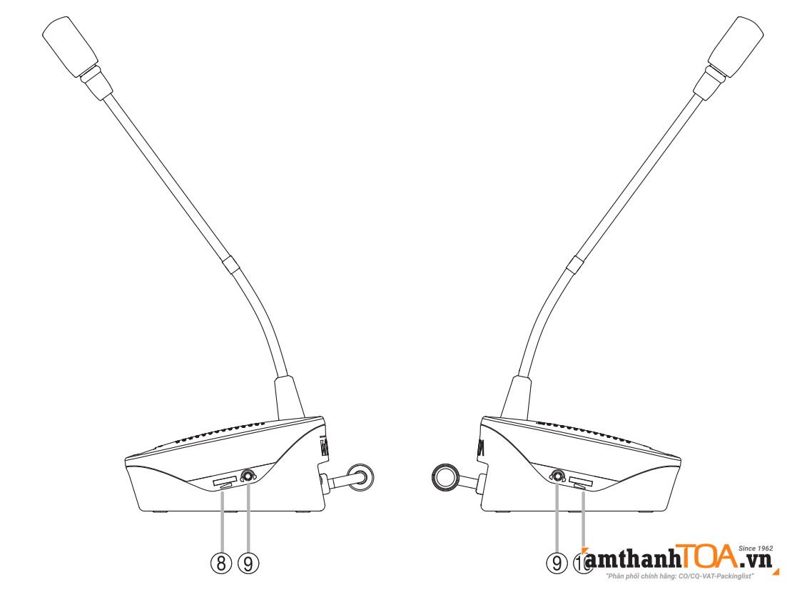 Hai bên Micro chủ tịch TS-791L-AS Hai bên Micro chủ tịch TS-791L-AS