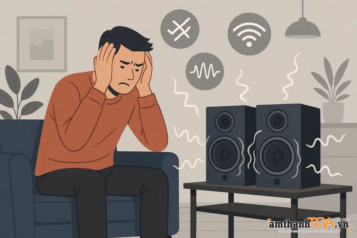 Tại sao loa của tôi lại bị rè, ồn và rất khó nghe?